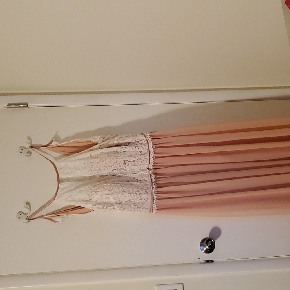 Beautiful full length lace top dress